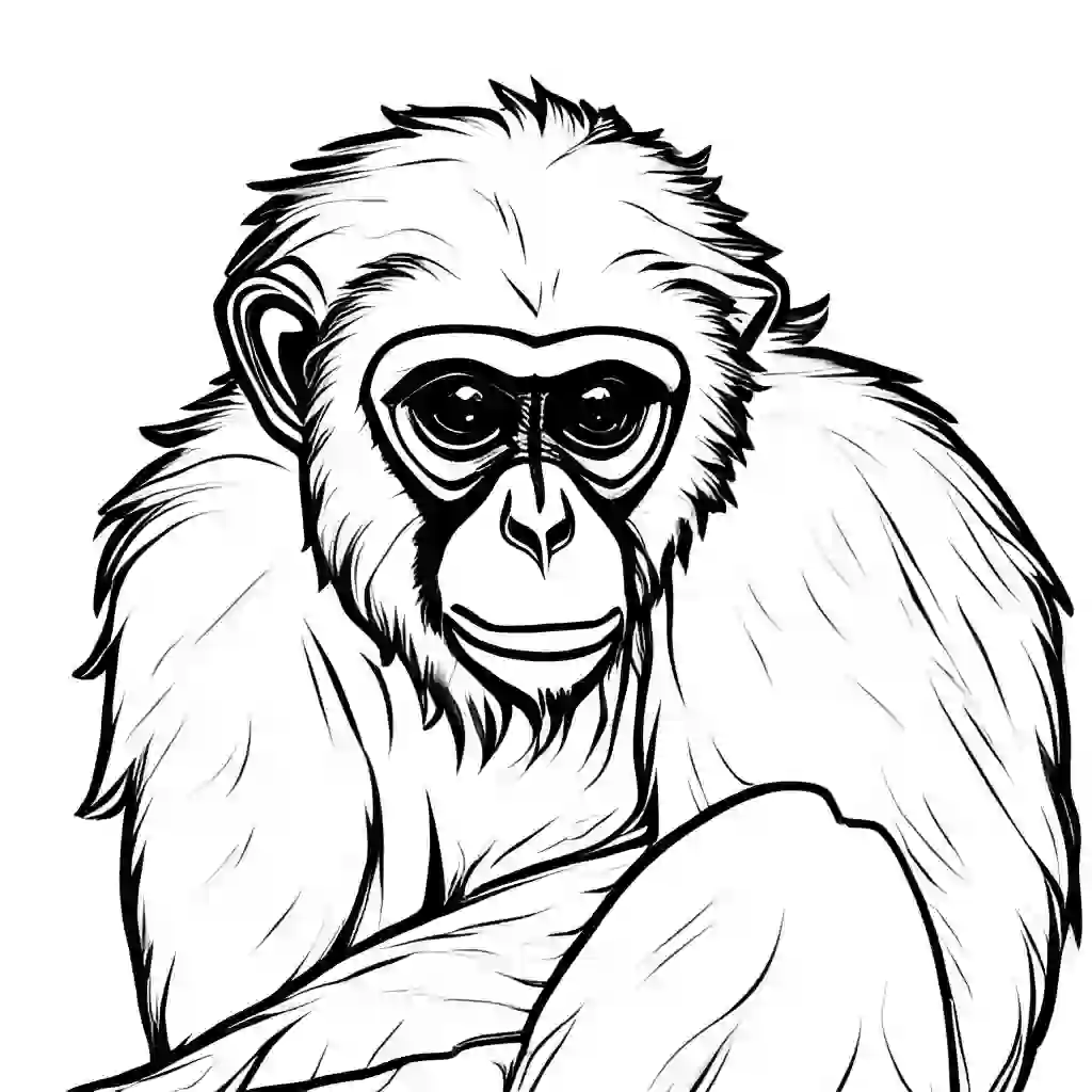 Spider Monkeys coloring pages
